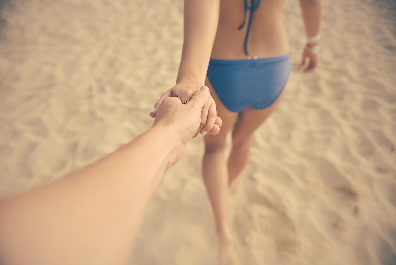 bikini hand in hand